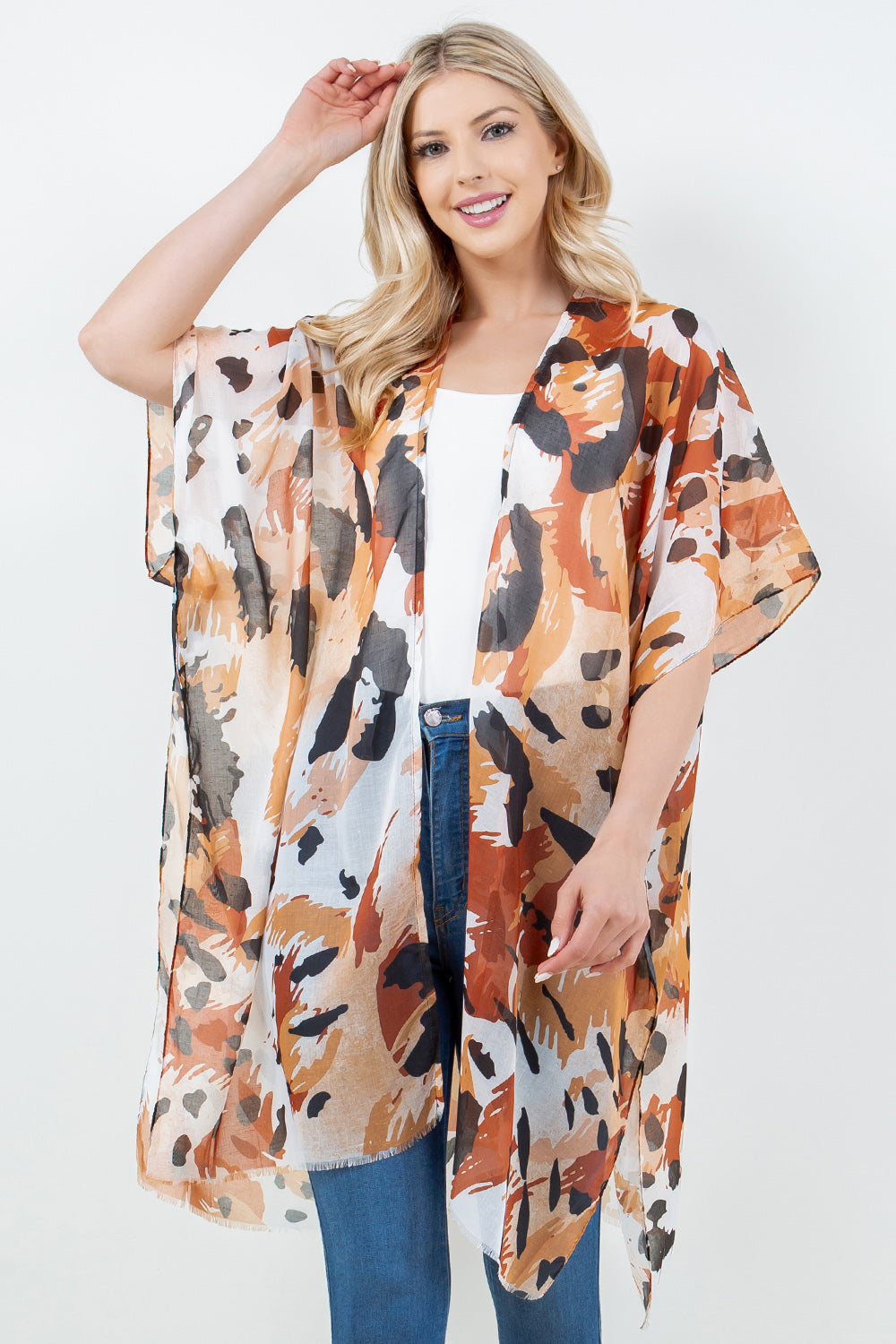 KP-4309 Leopard Kimono