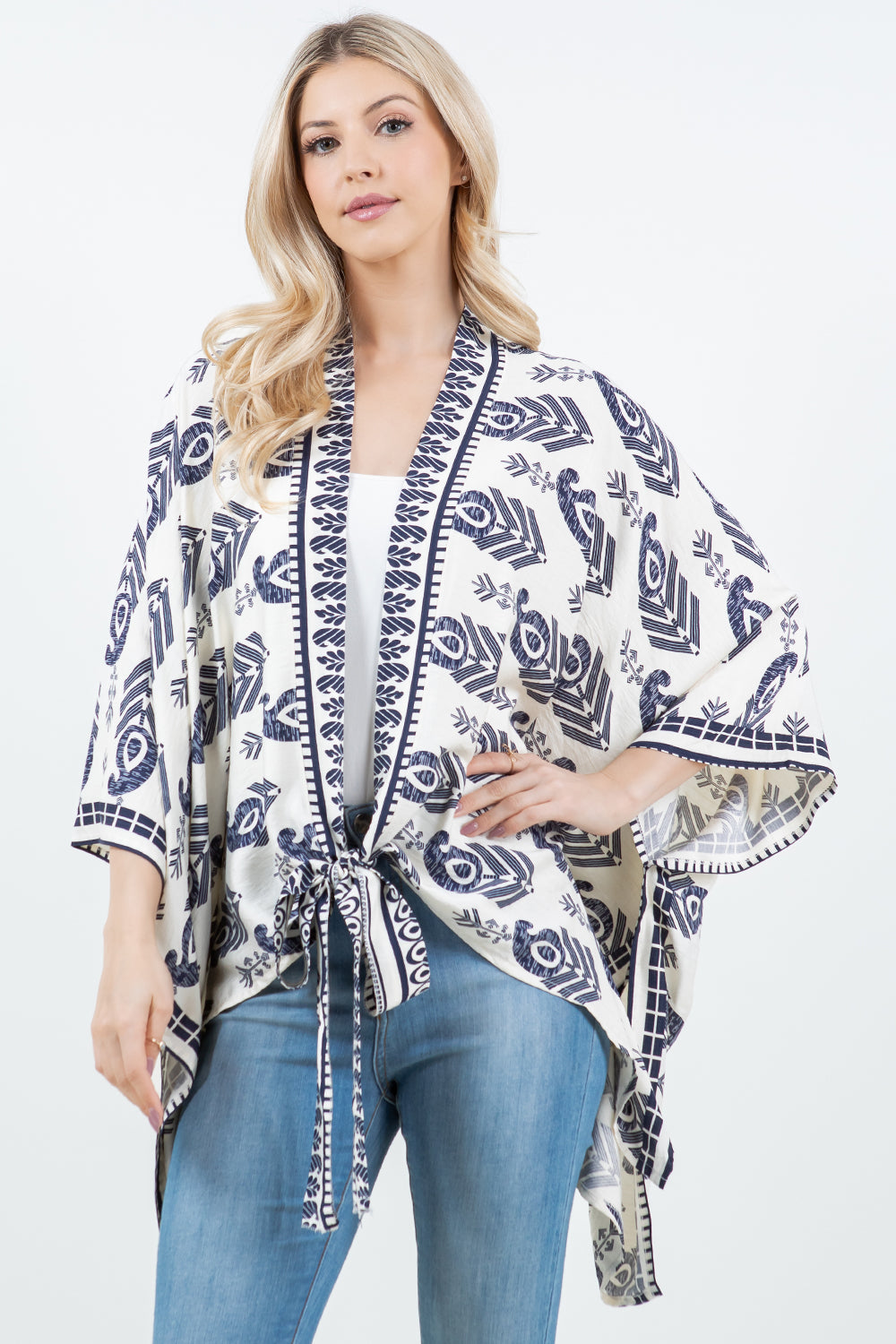 KP-5511 Kimono w/ Front Ties