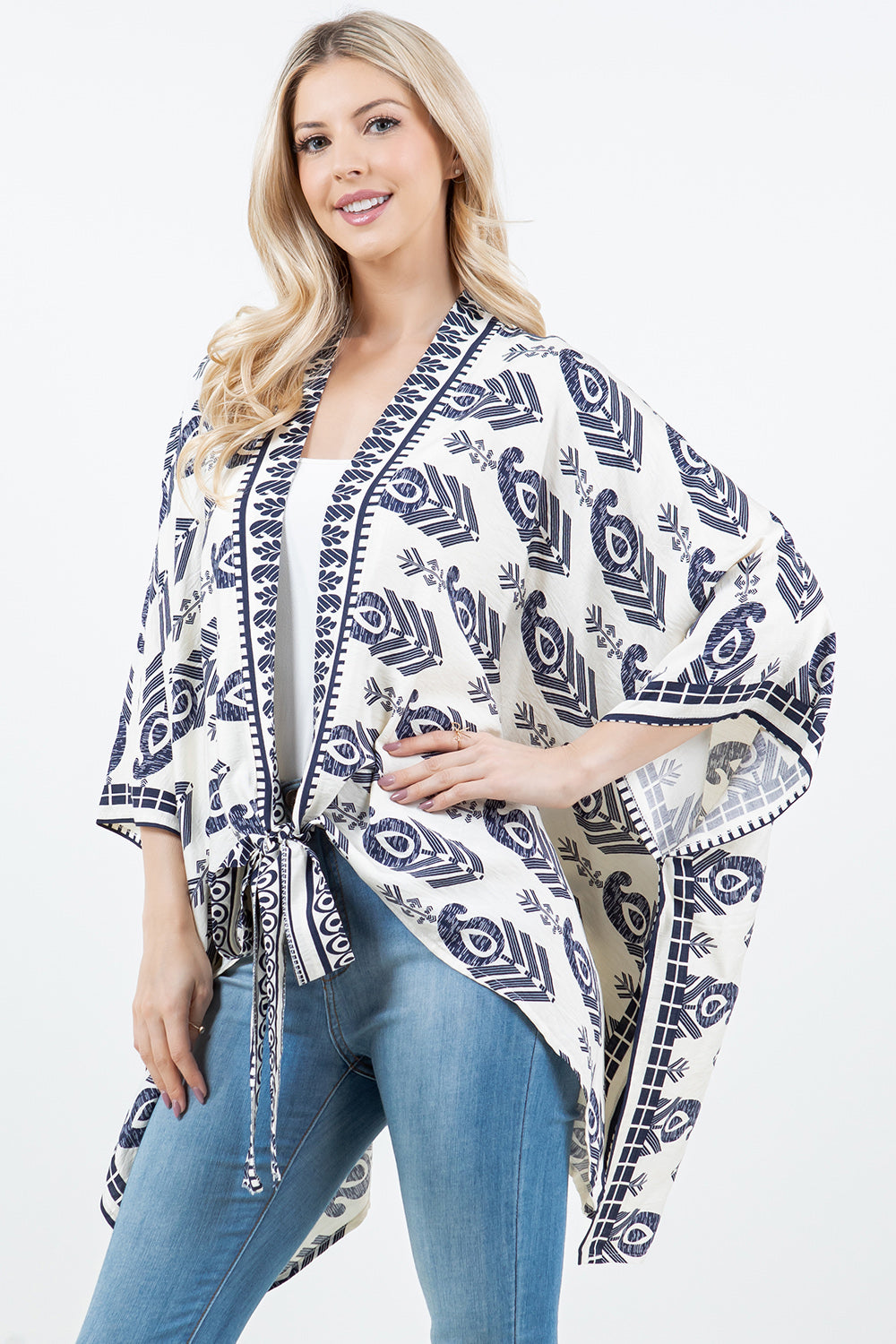 KP-5511 Kimono w/ Front Ties