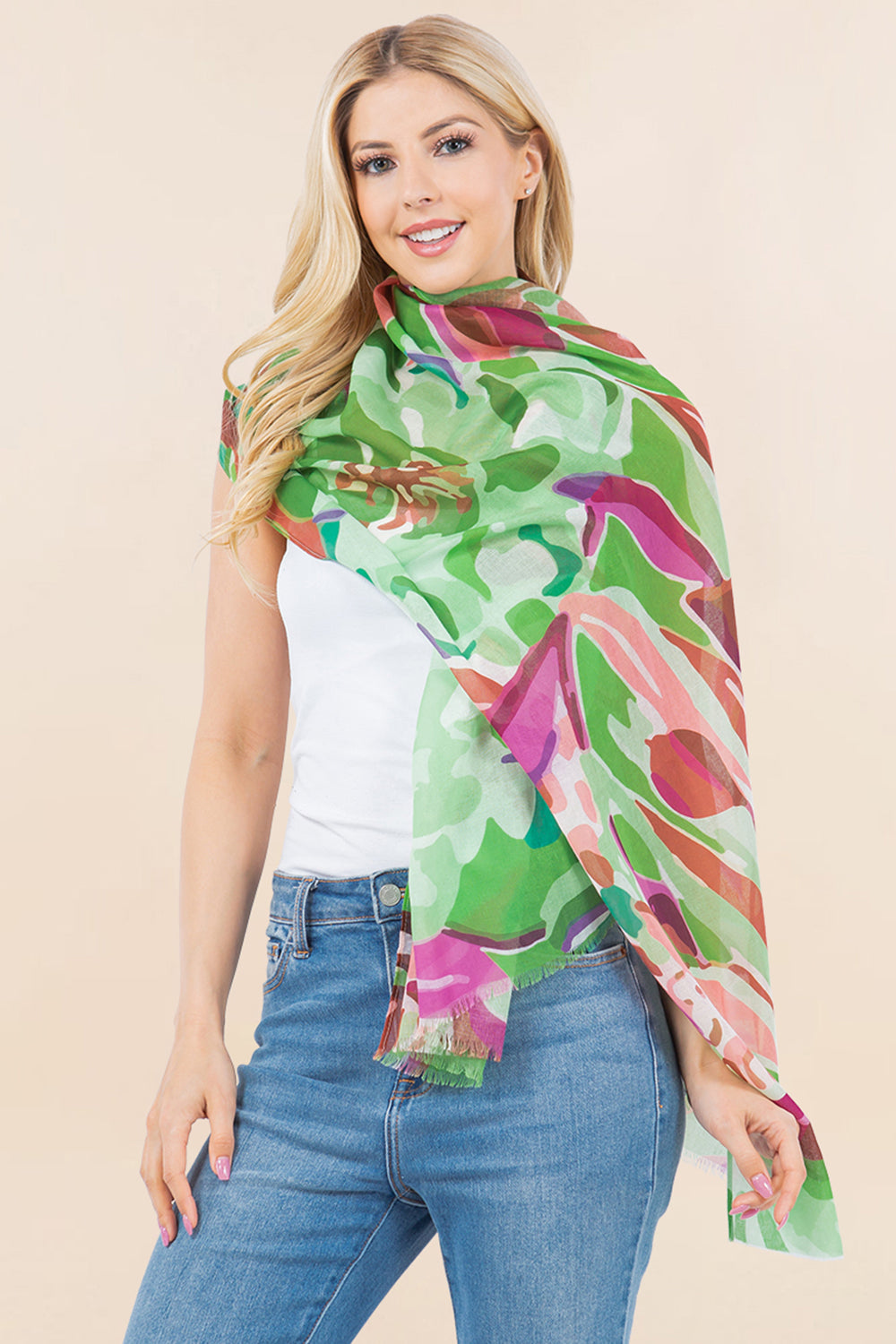 OP-4281 Floral Scarf