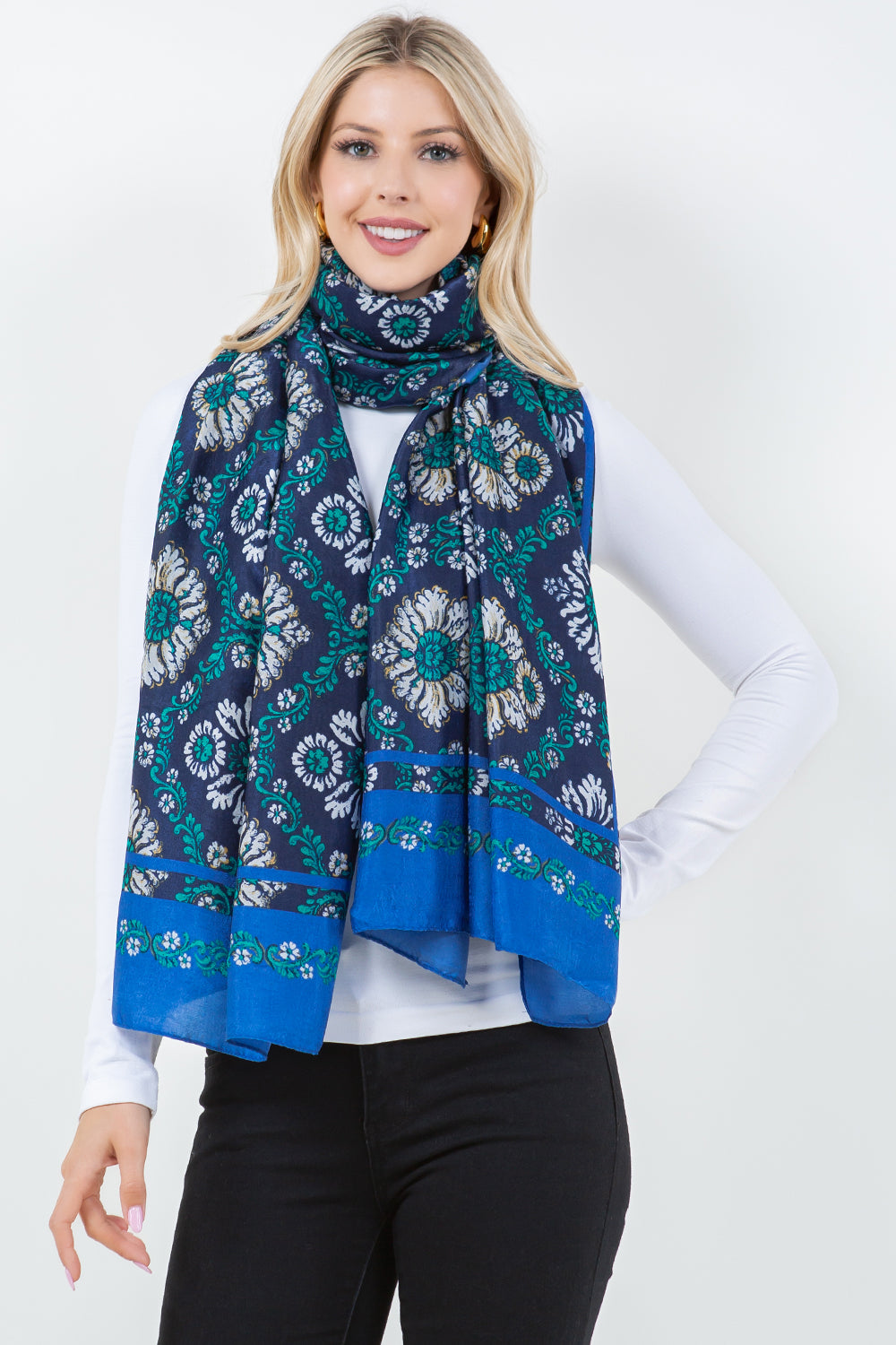 OP-4300 Big Floral Scarf