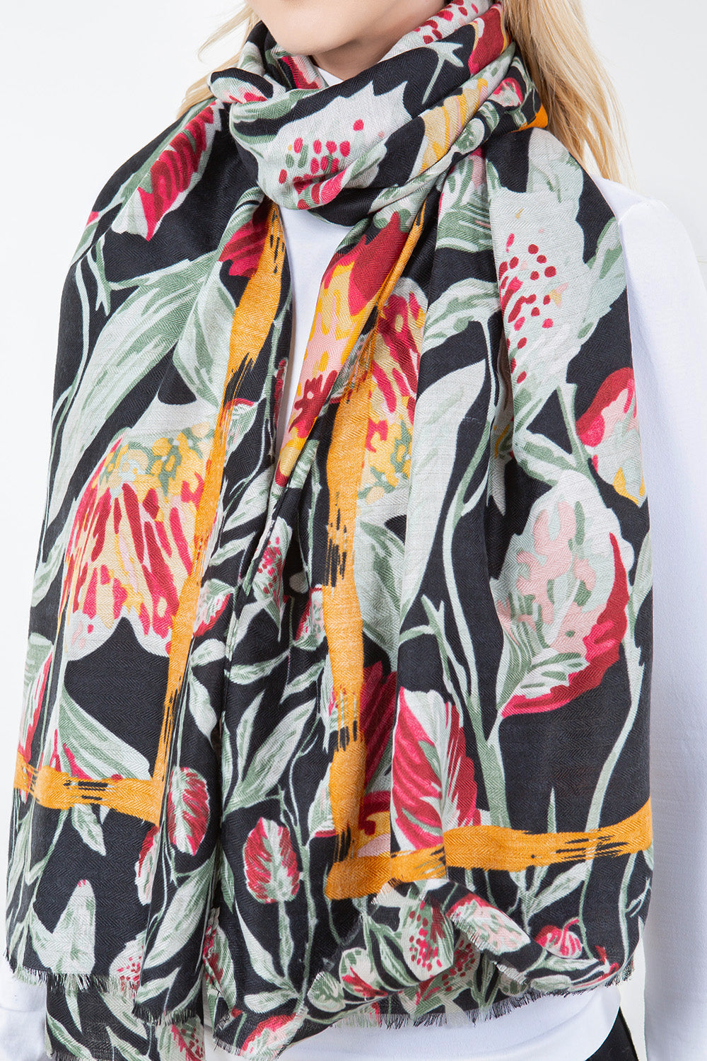 OP-4302 Big Floral Scarf