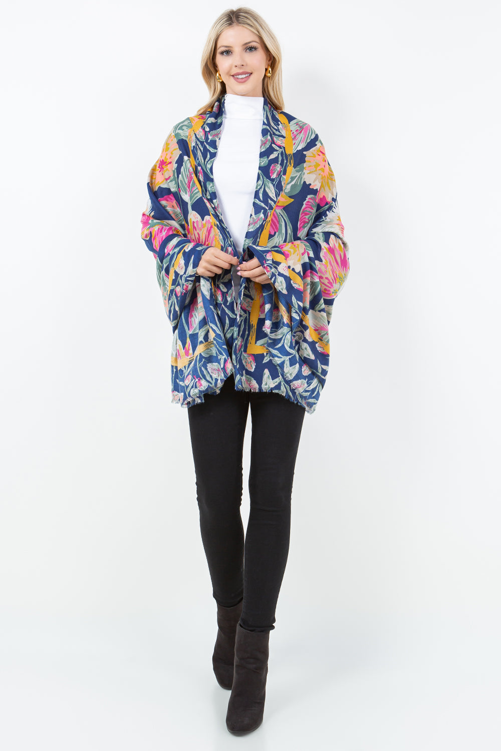 OP-4302 Big Floral Scarf