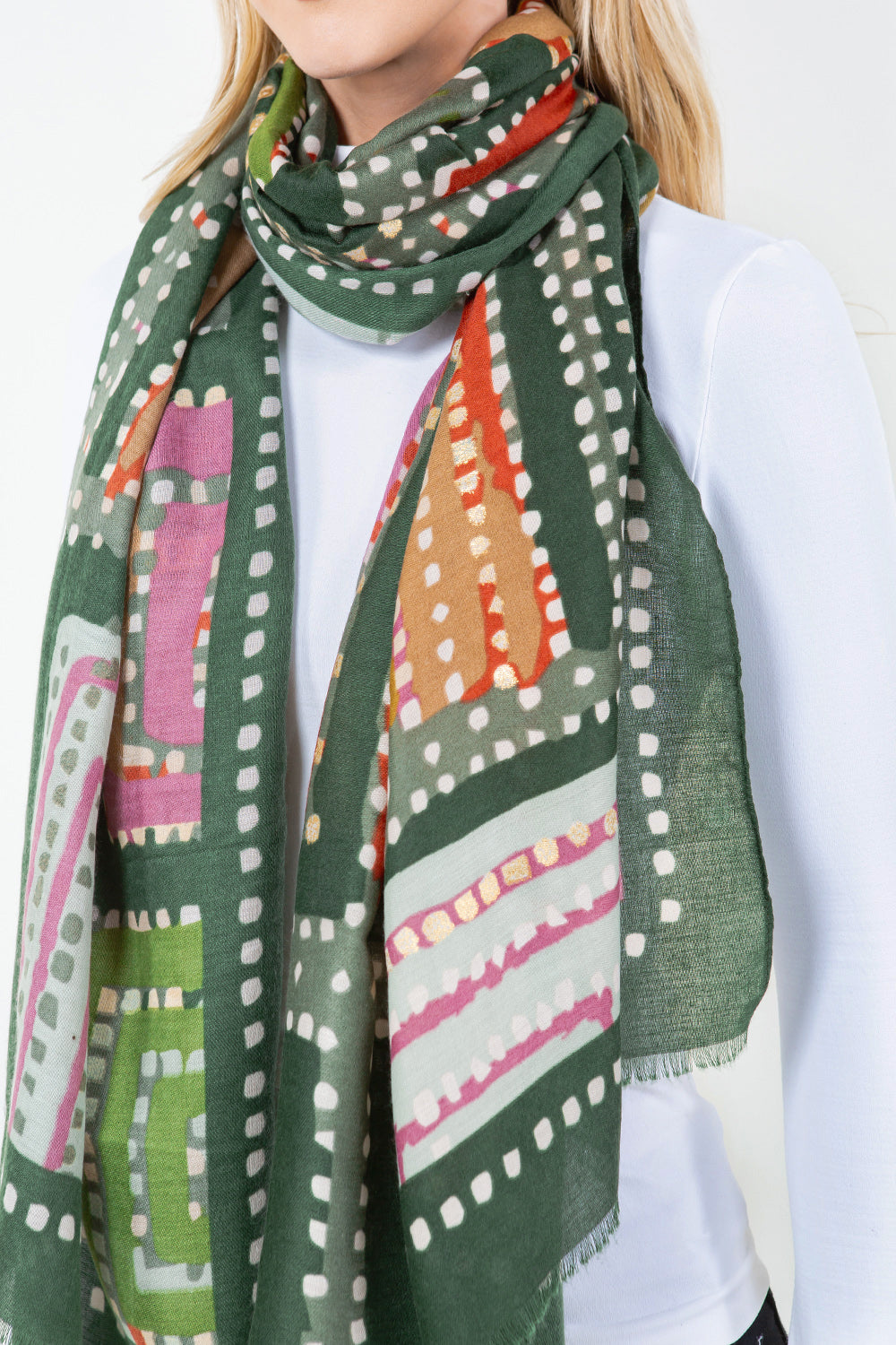 OP-4303 Geometric Design Scarf