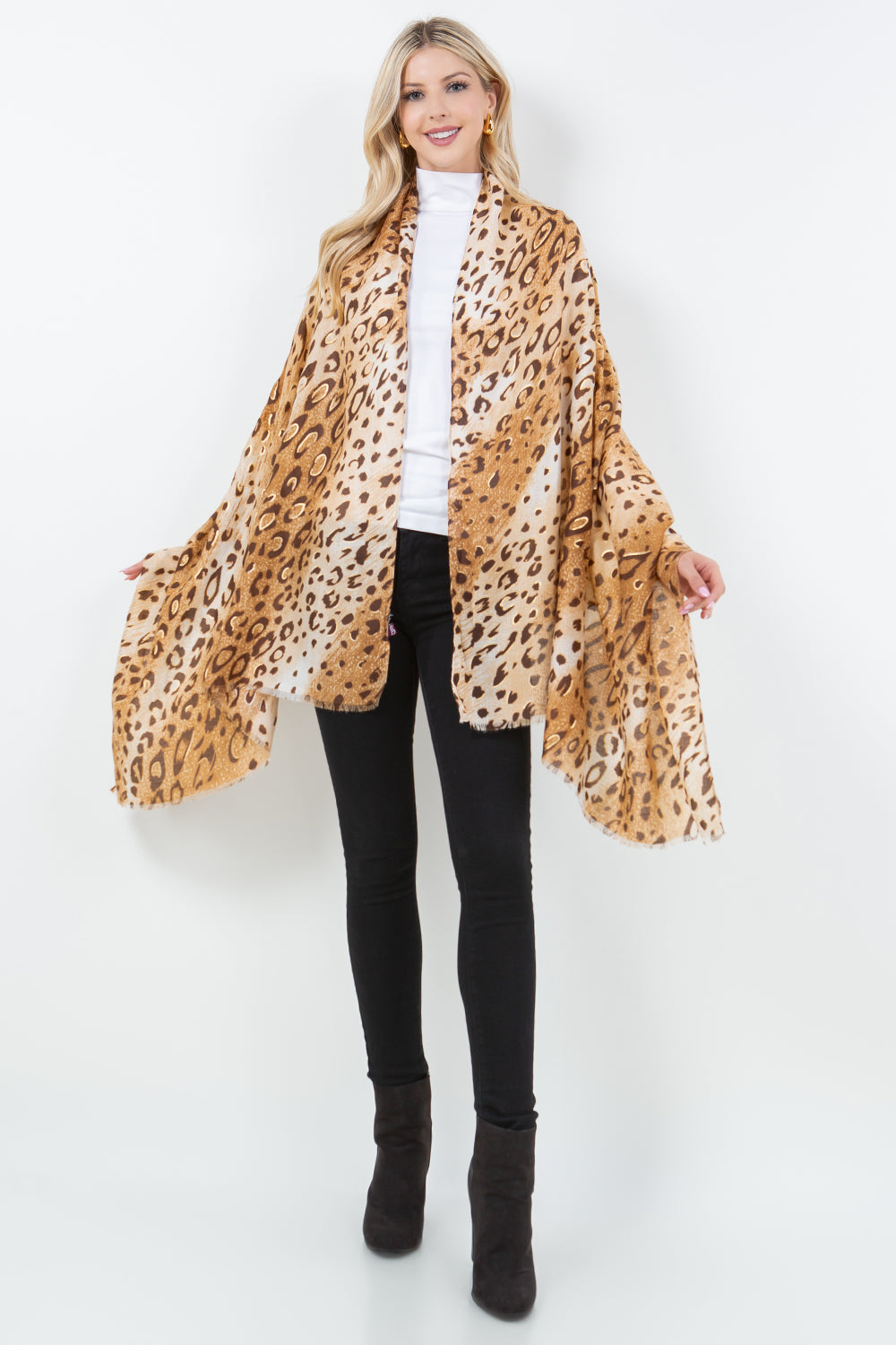 OP-4305 Leopard Scarf