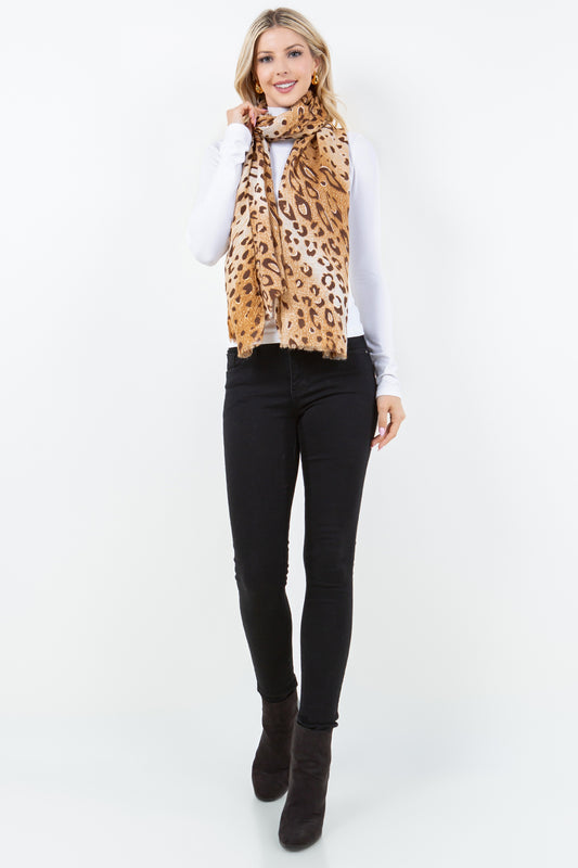 OP-4305 Leopard Design Scarf