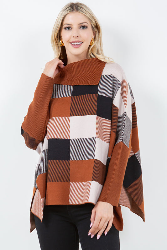 PA-4318 Checker Poncho