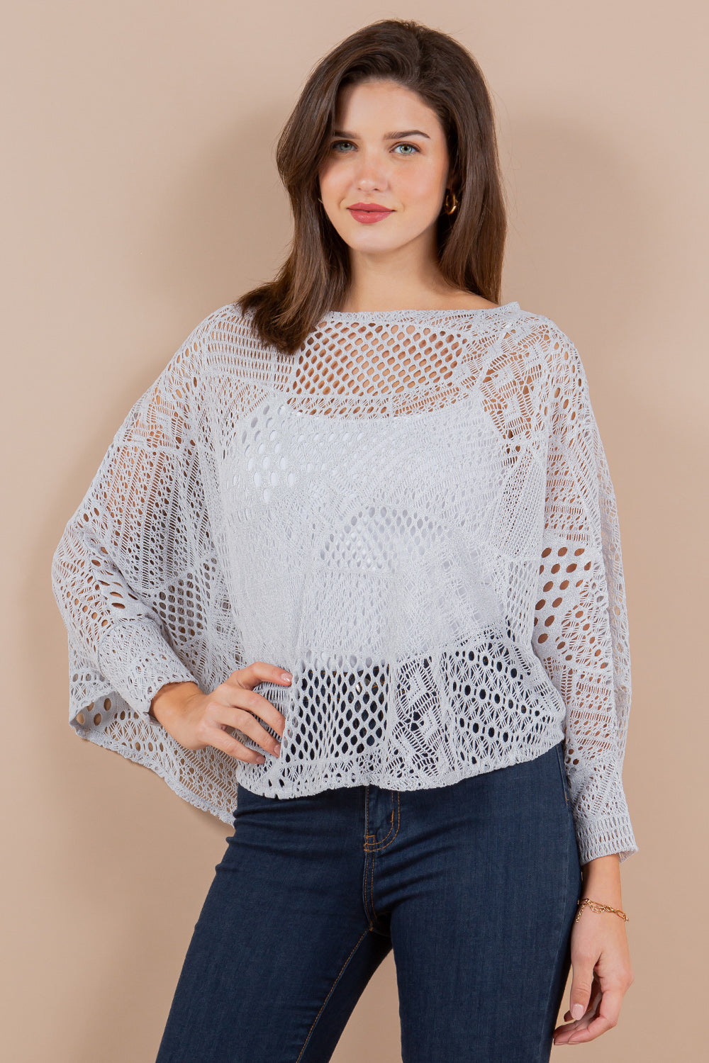 PON-1805 Crochet Pullover