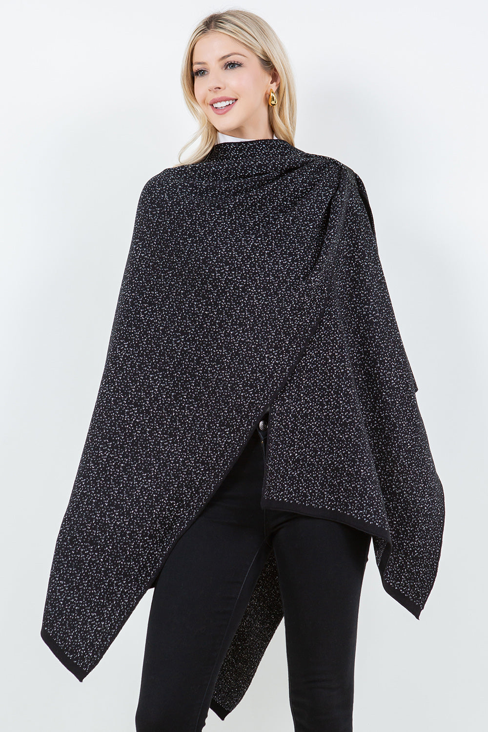 SH-4308 Metallic Shawl with Loop