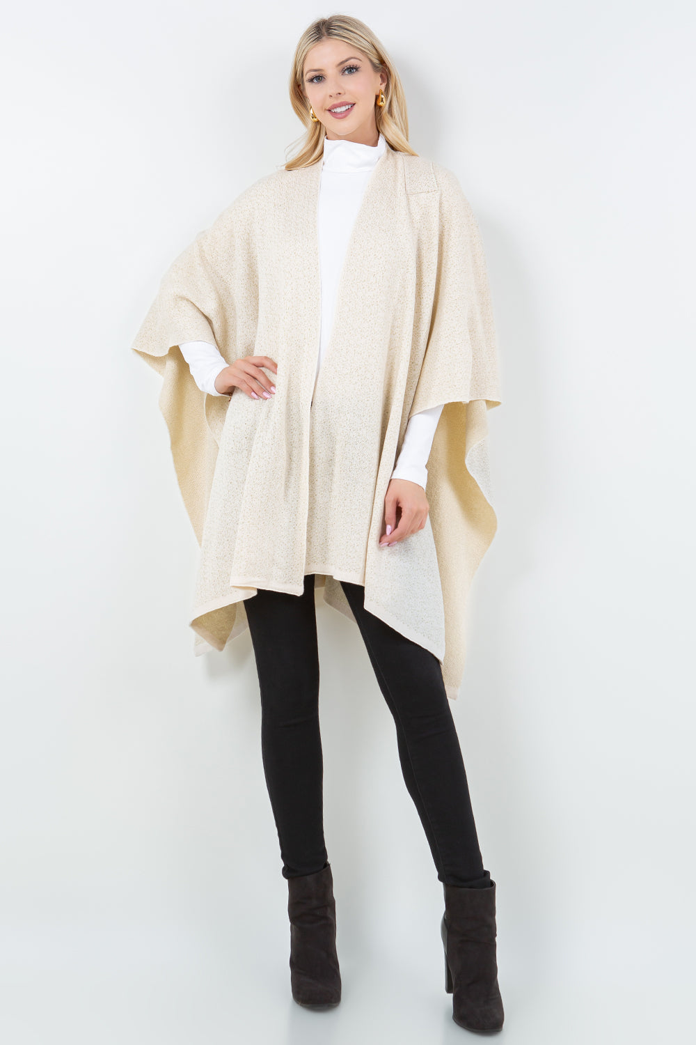 SH-4308 Metallic Shawl with Loop