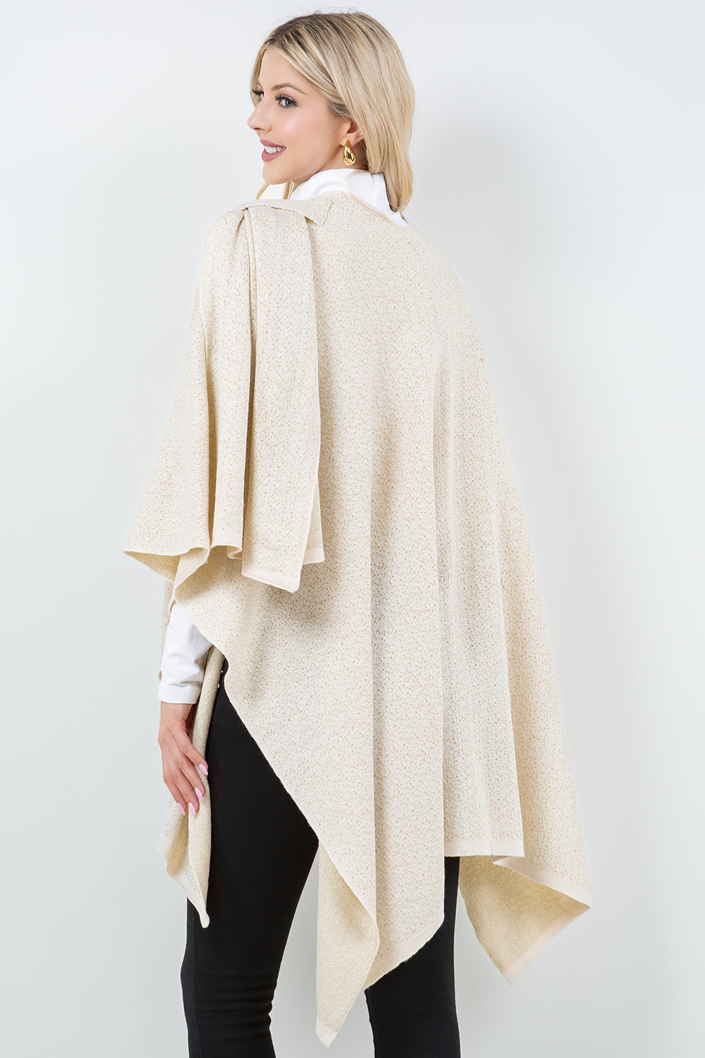SH-4308 Metallic Shawl with Loop