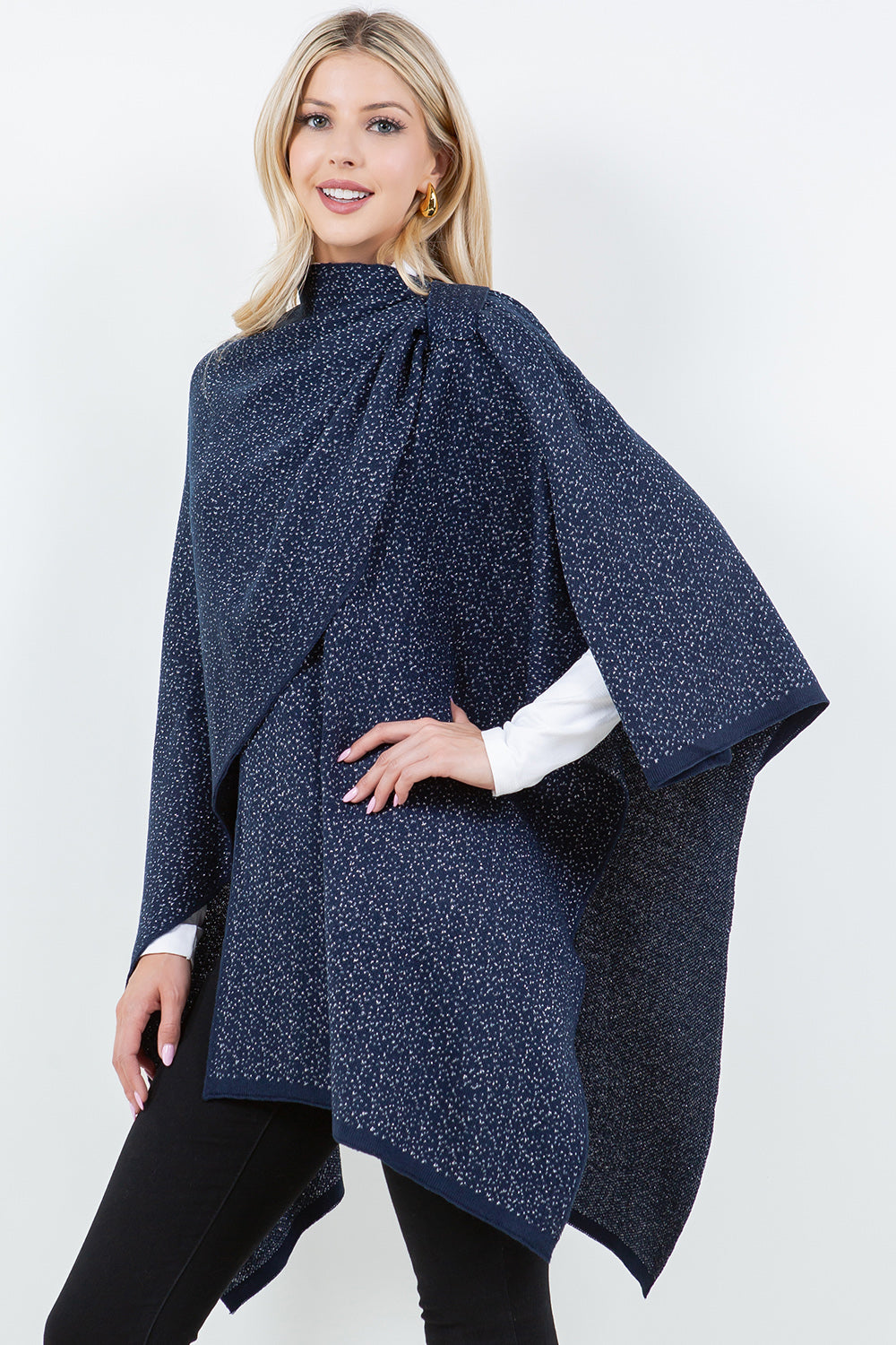 SH-4308 Metallic Shawl with Loop