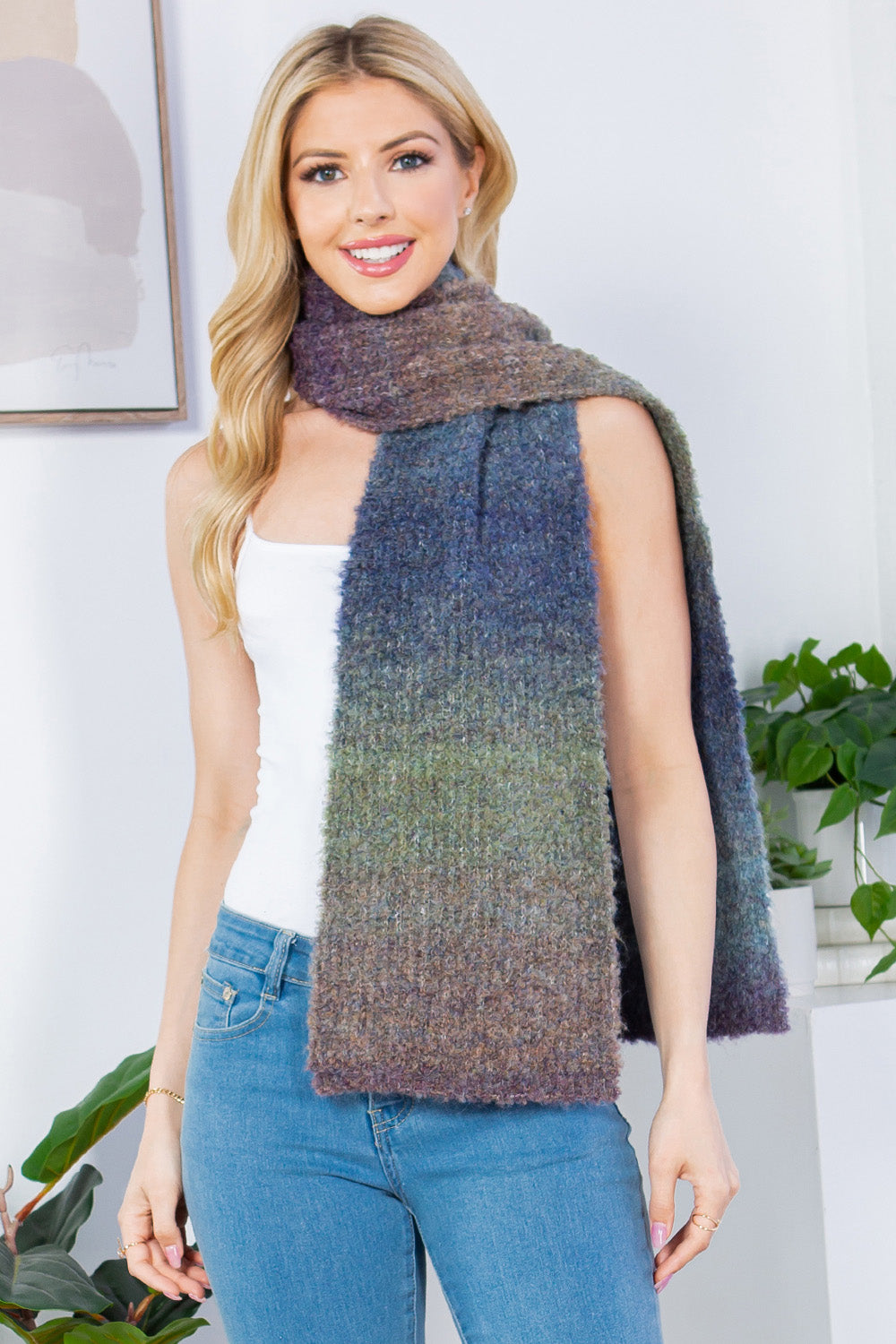 GAO-4233 colorful ombre scarf