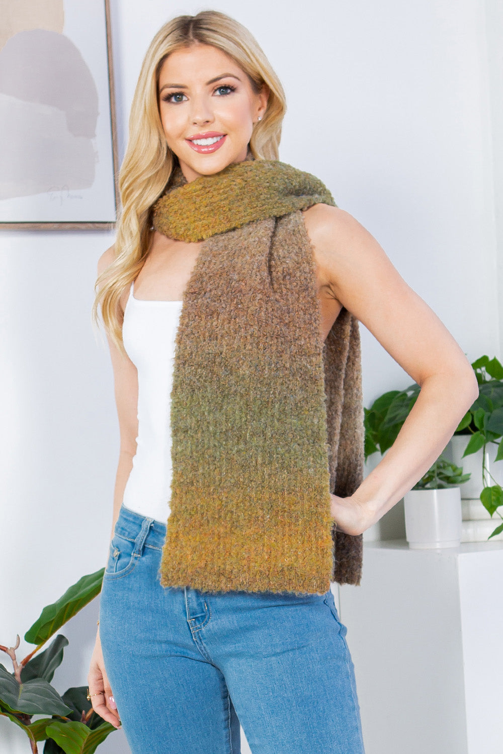 GAO-4233 colorful ombre scarf