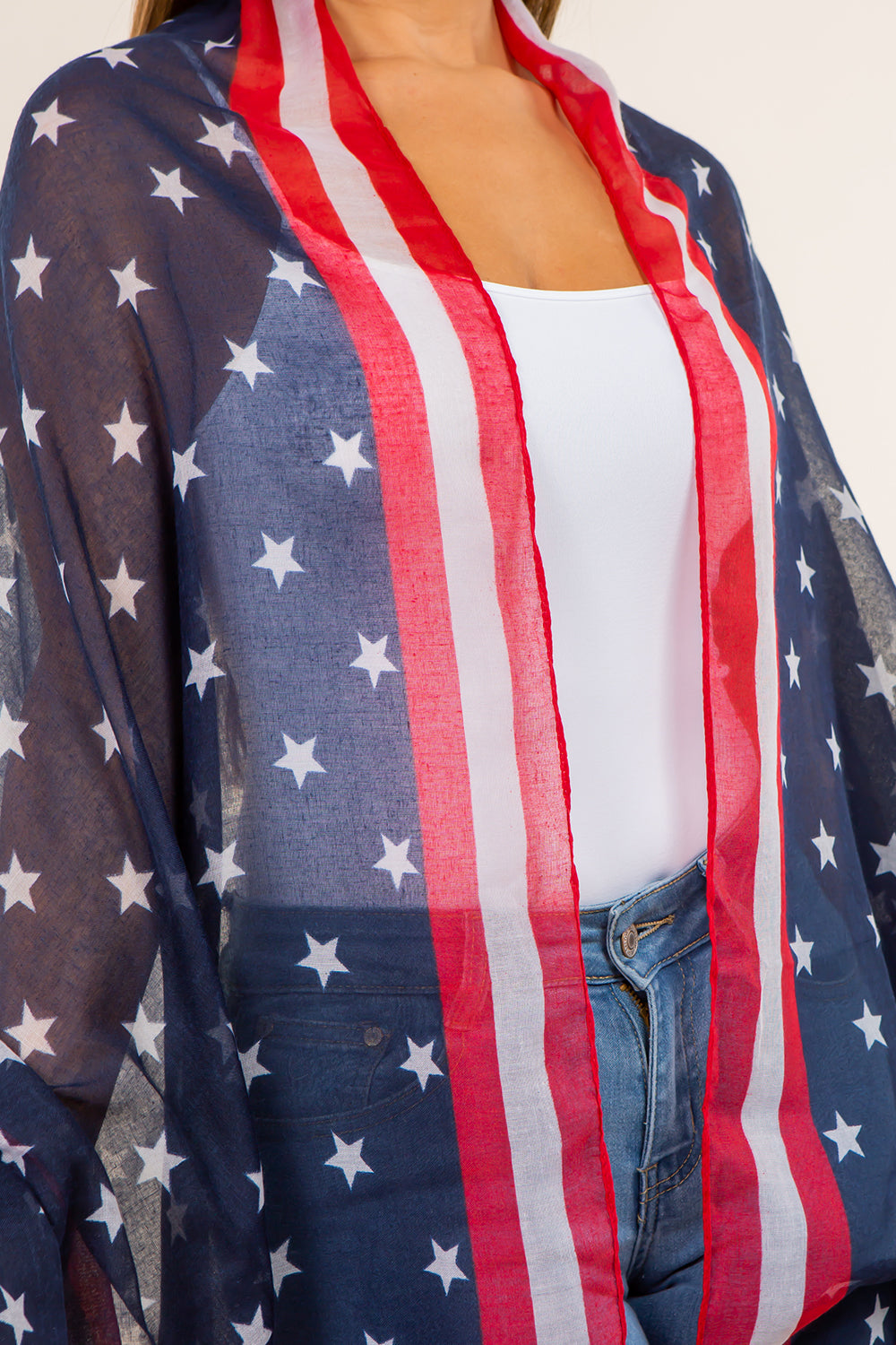 GPO-4132 americana border design scarf