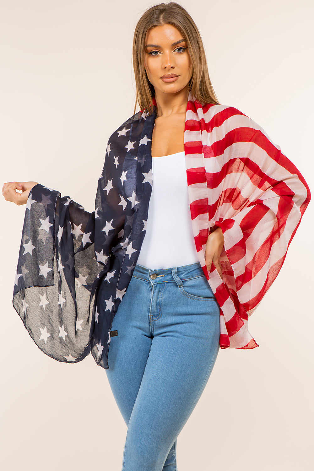 GPO-4133 americana half and half scarf