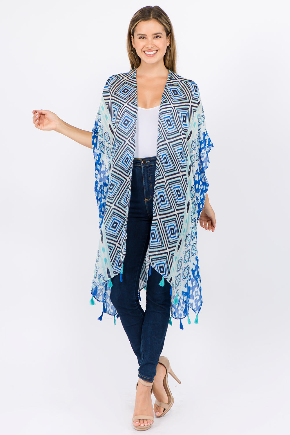 KP-1C01 geometric kimono