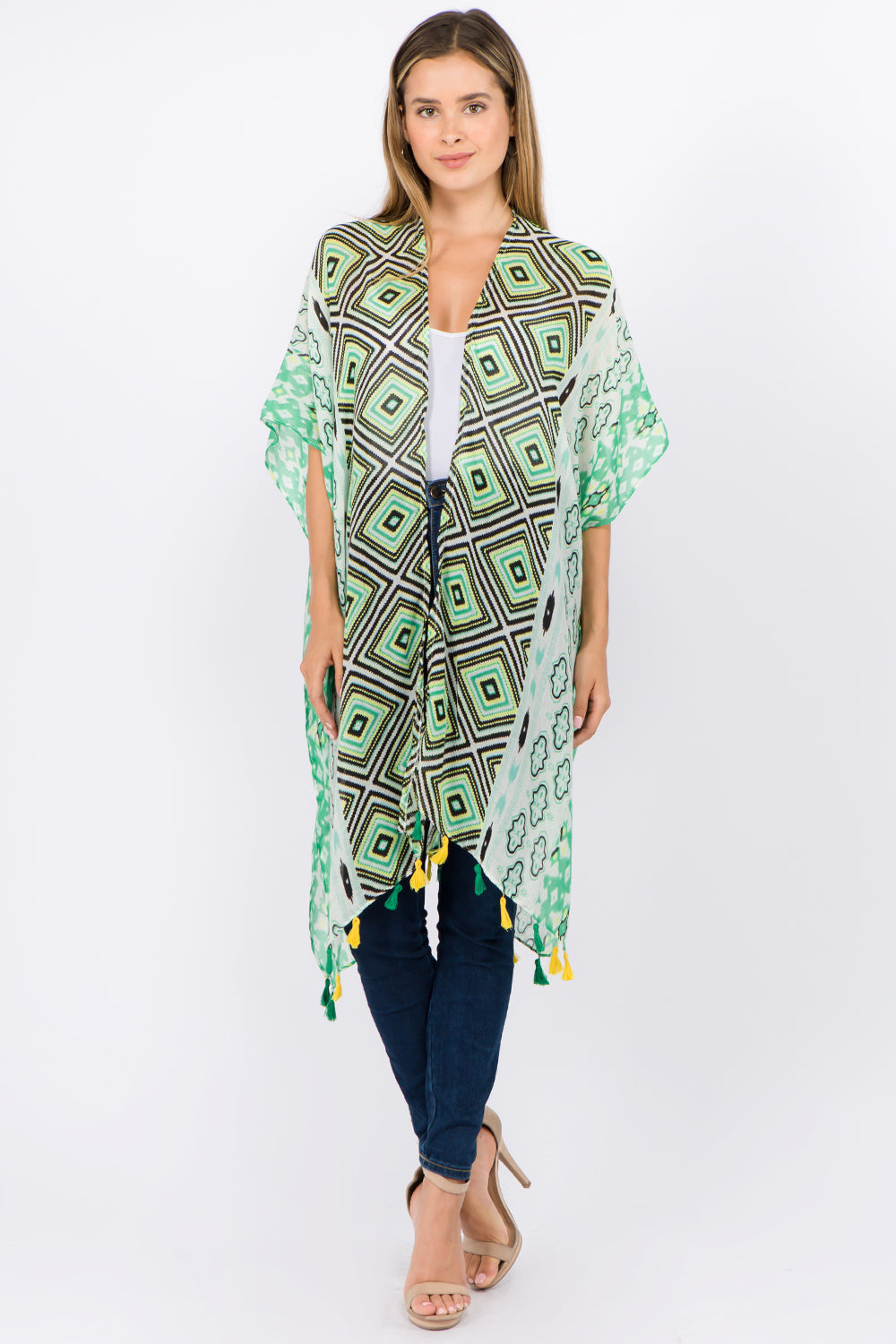 KP-1C01 geometric kimono