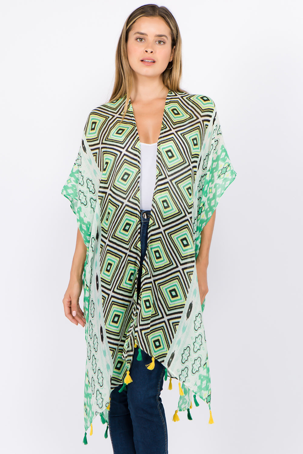 KP-1C01 geometric kimono