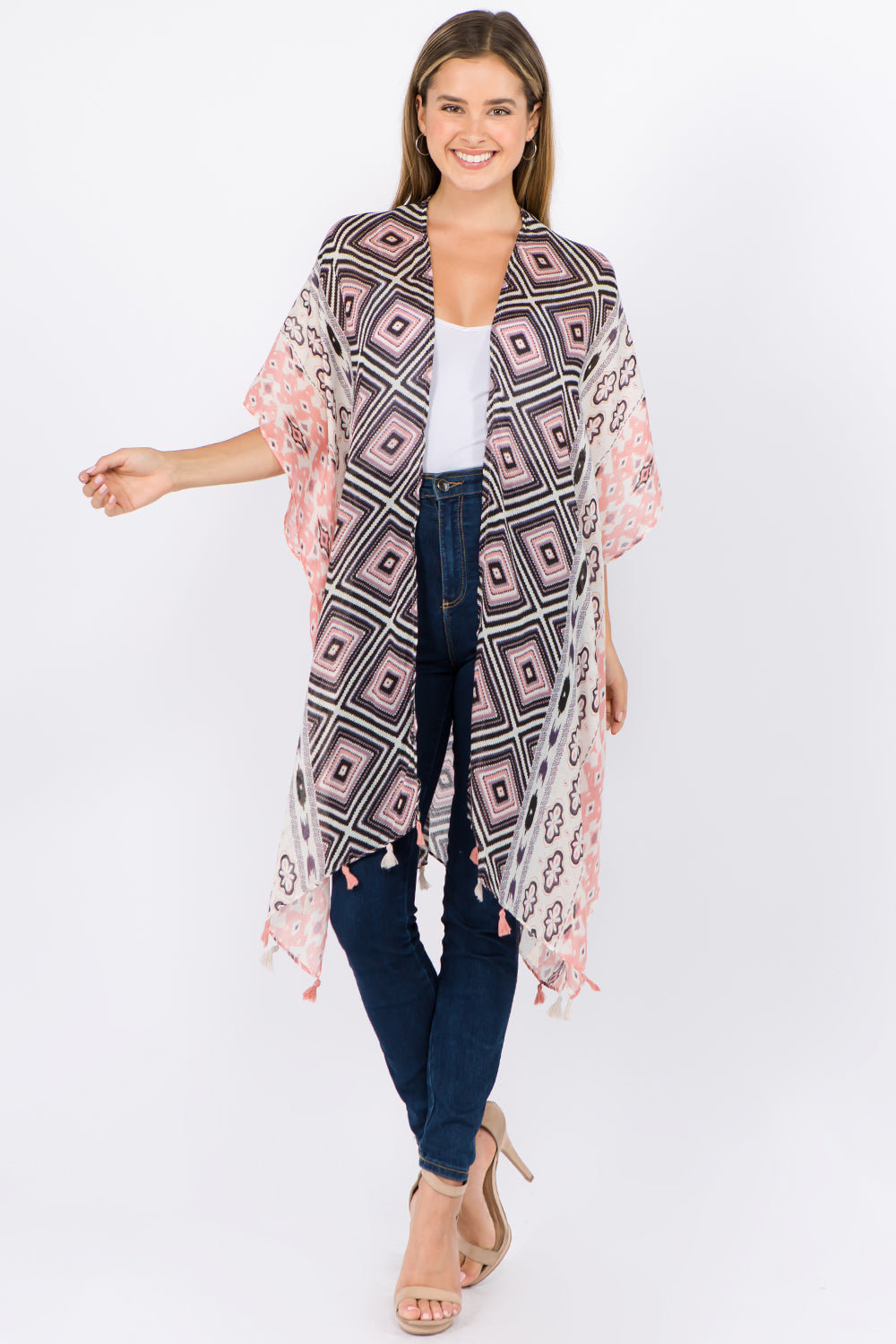 KP-1C01 geometric kimono
