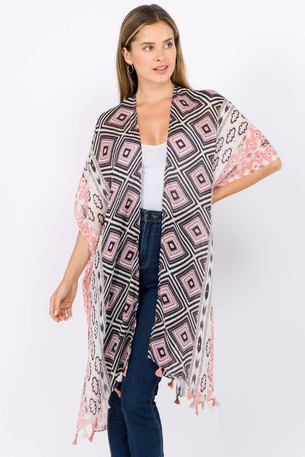 KP-1C01 geometric kimono