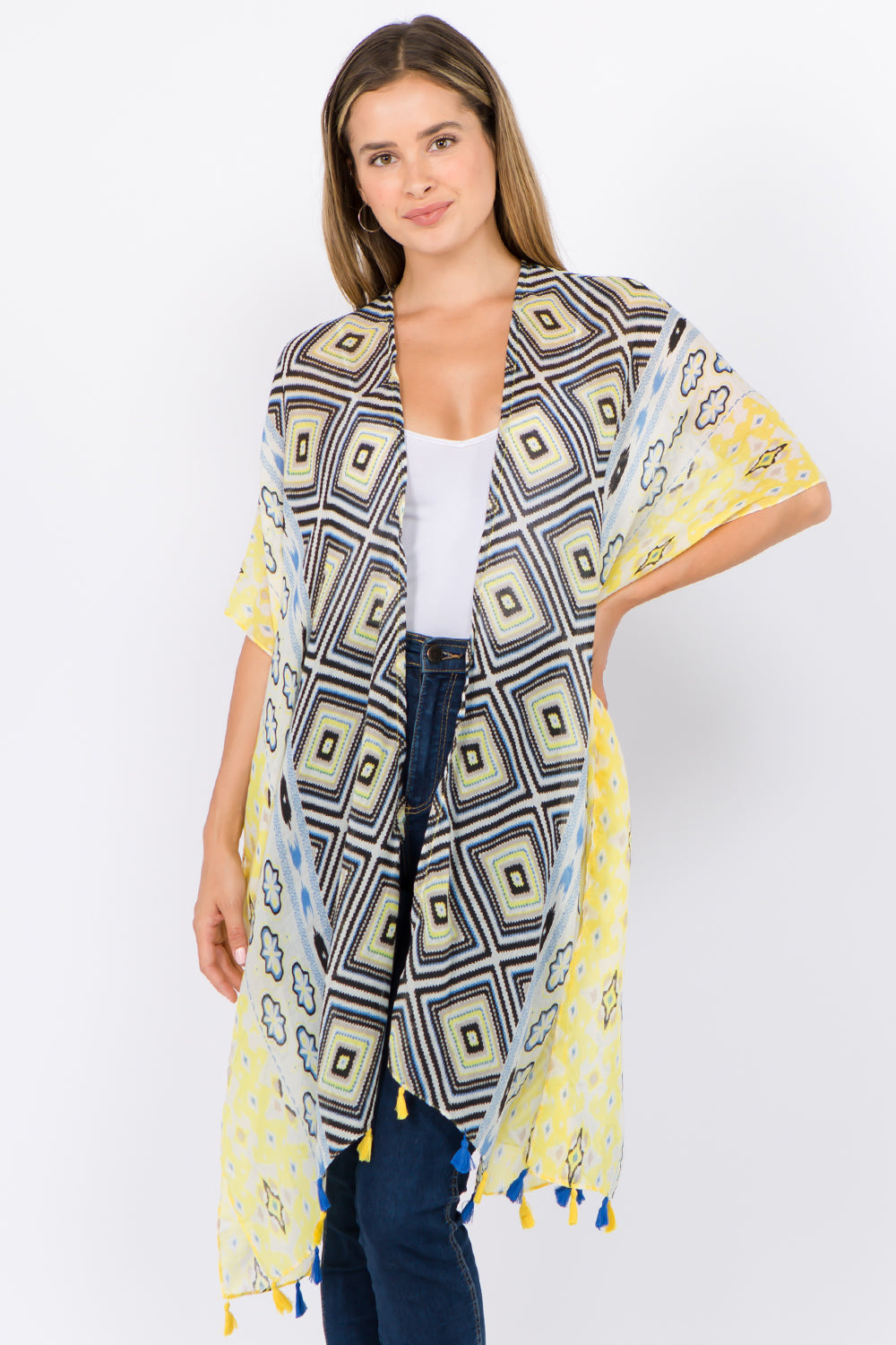 KP-1C01 geometric kimono