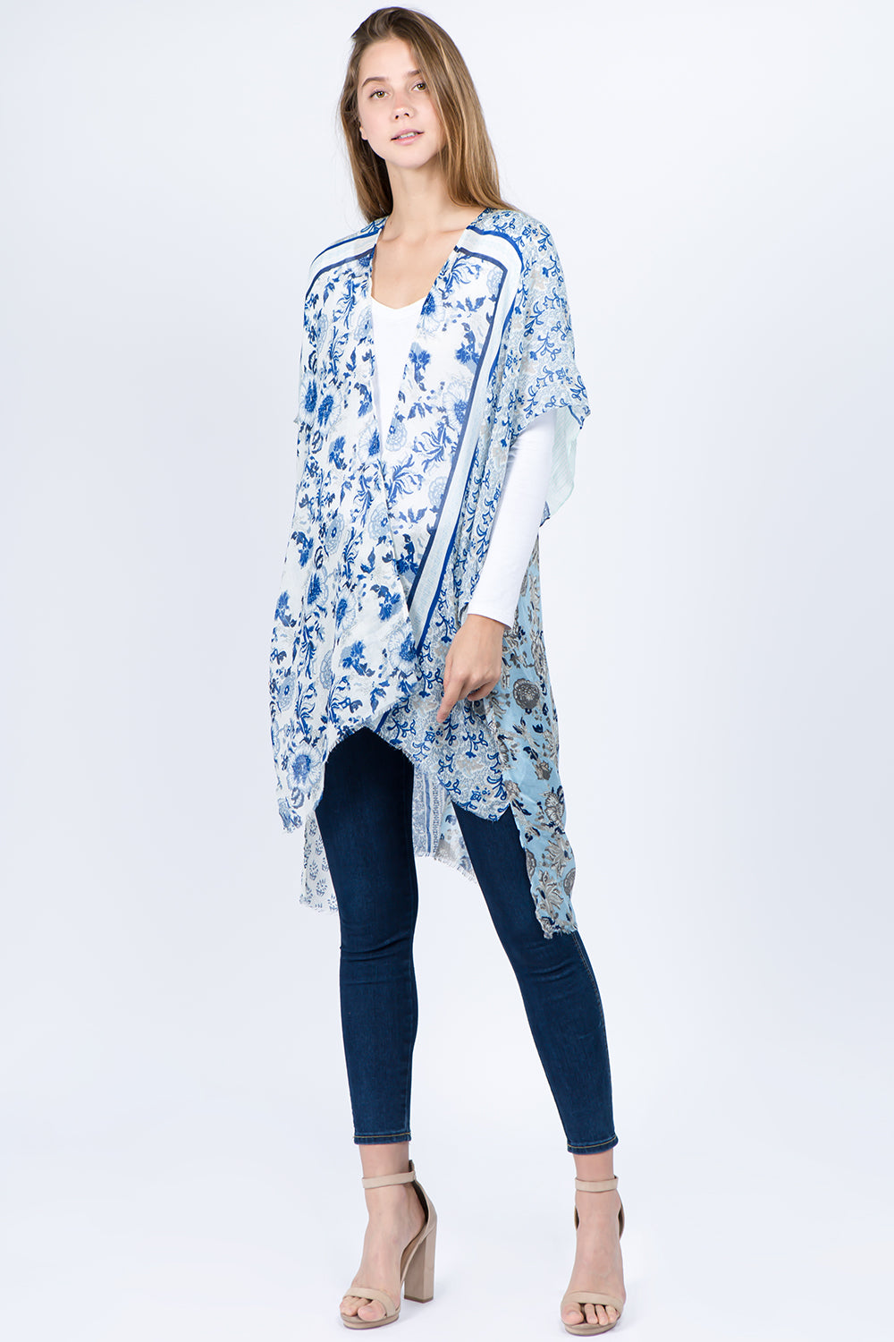 KP-1C51 bright floral kimono