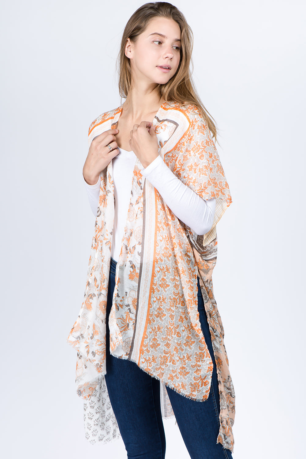 KP-1C51 bright floral kimono