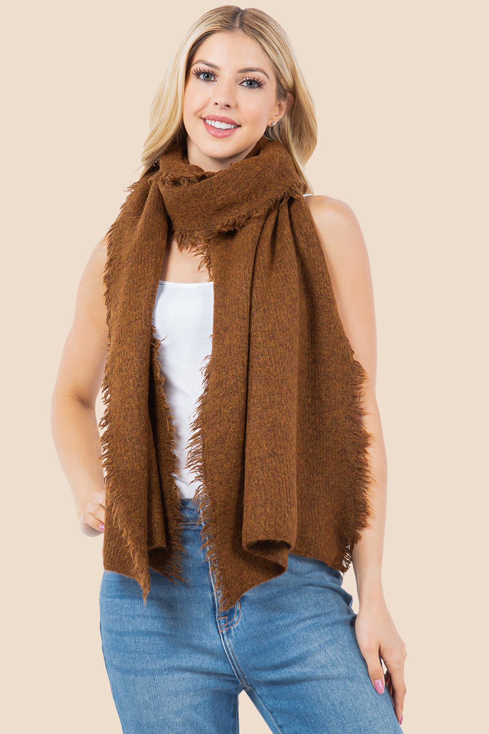 OA-4277 solid color scarf shawl