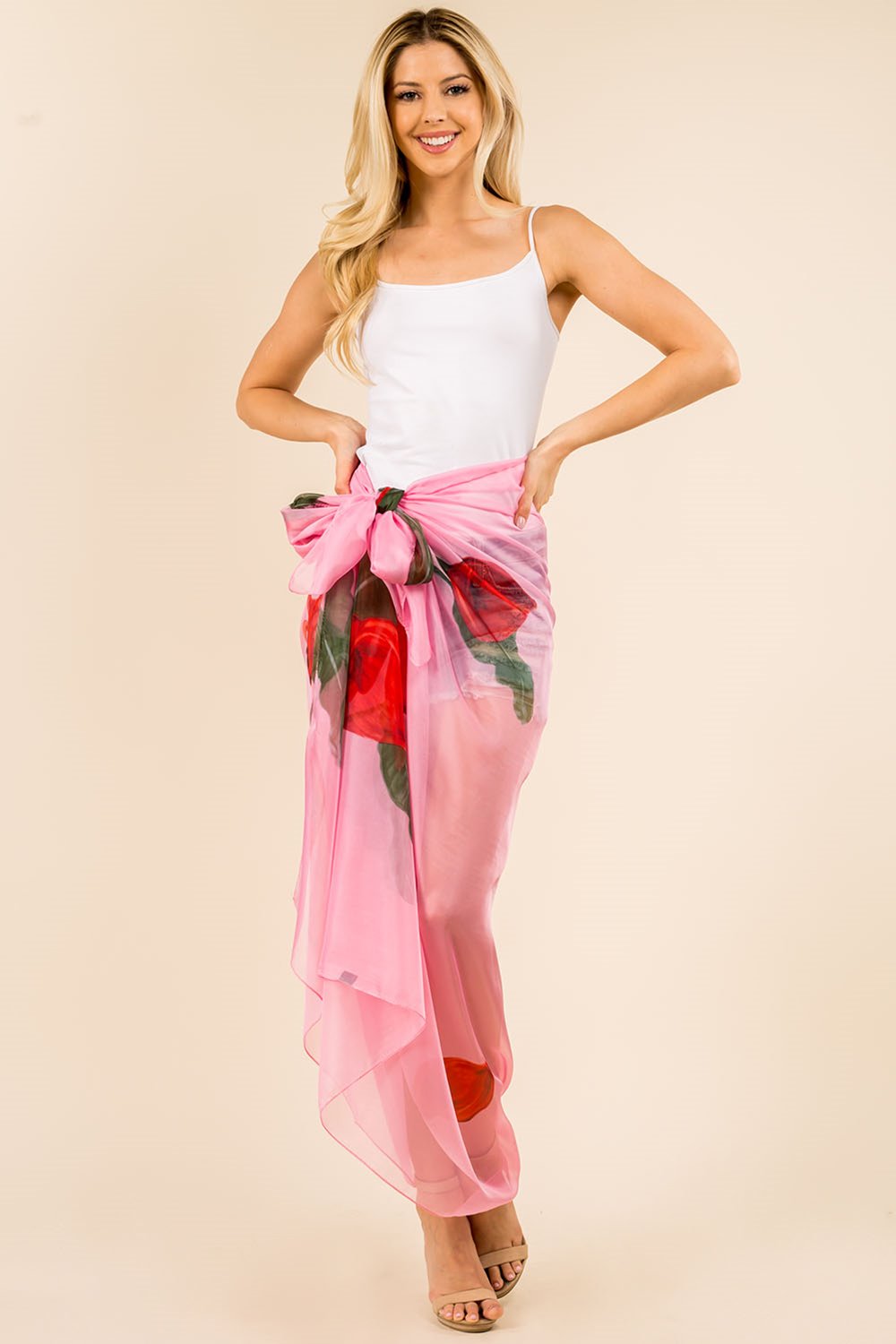 PP-3360 big floral design sarong