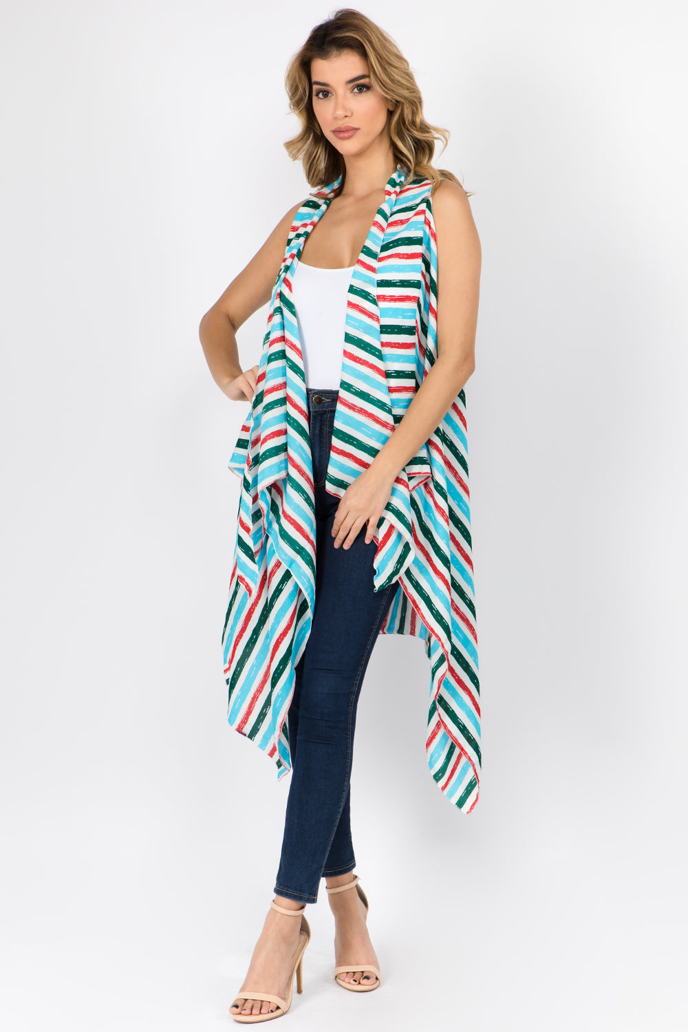 SN-60 colorful stripe vest