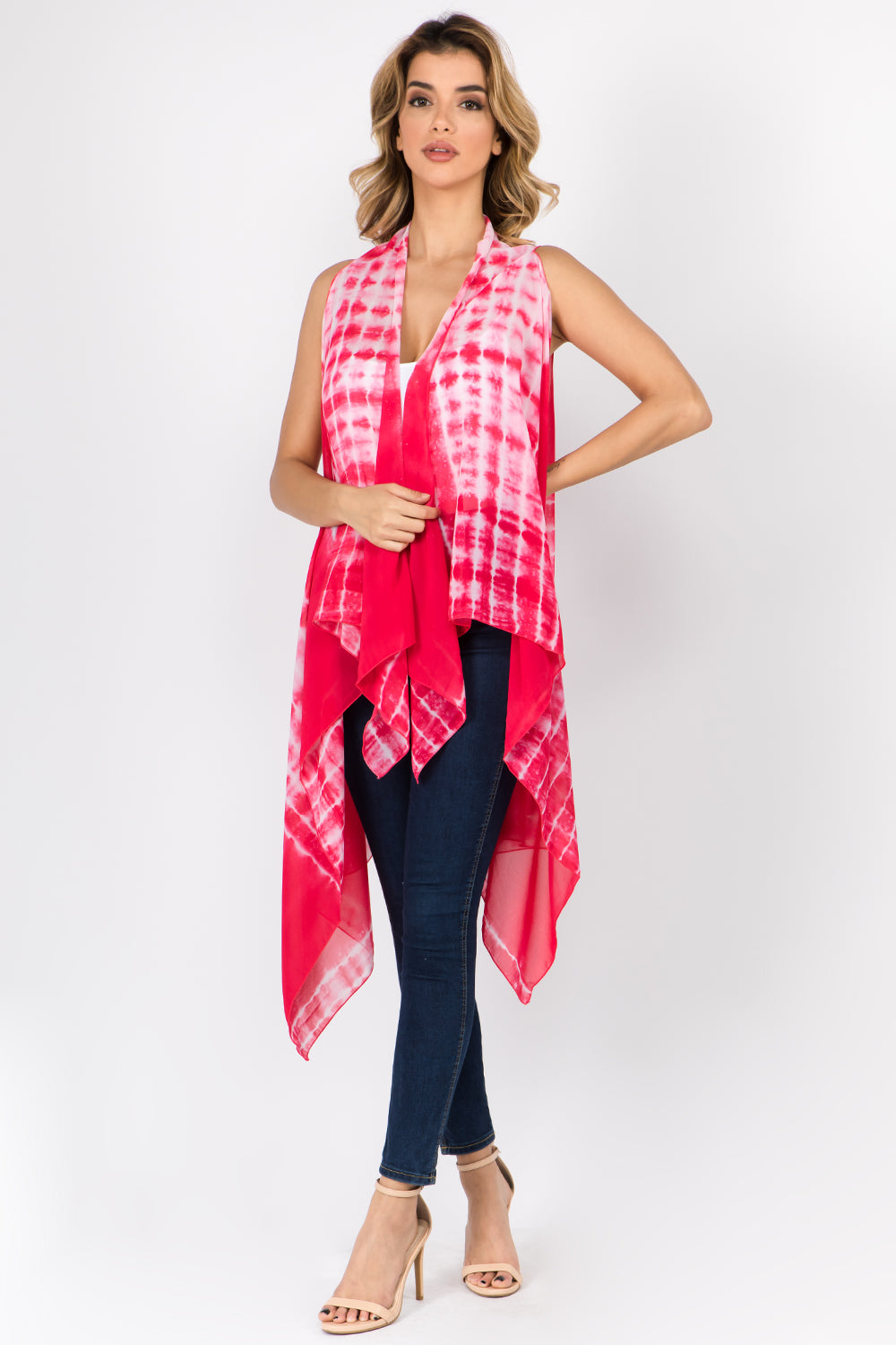 SN-97 bright color tie dyed vest