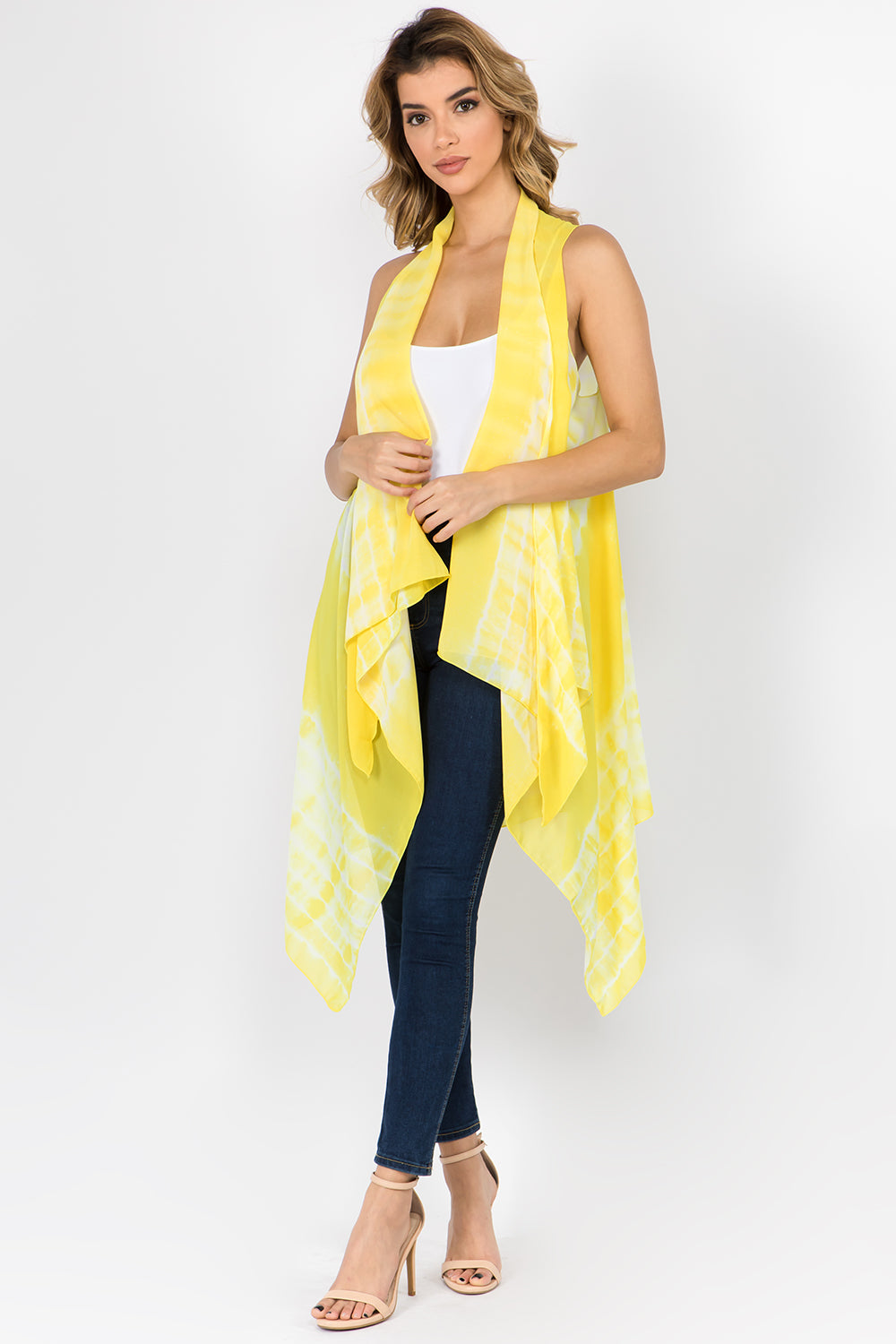 SN-97 bright color tie dyed vest