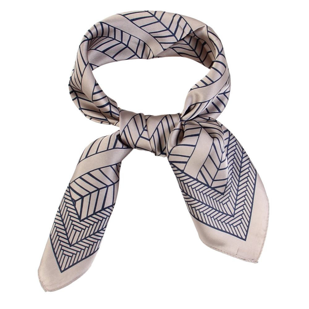 SS-3306 geometric and border design square scarf