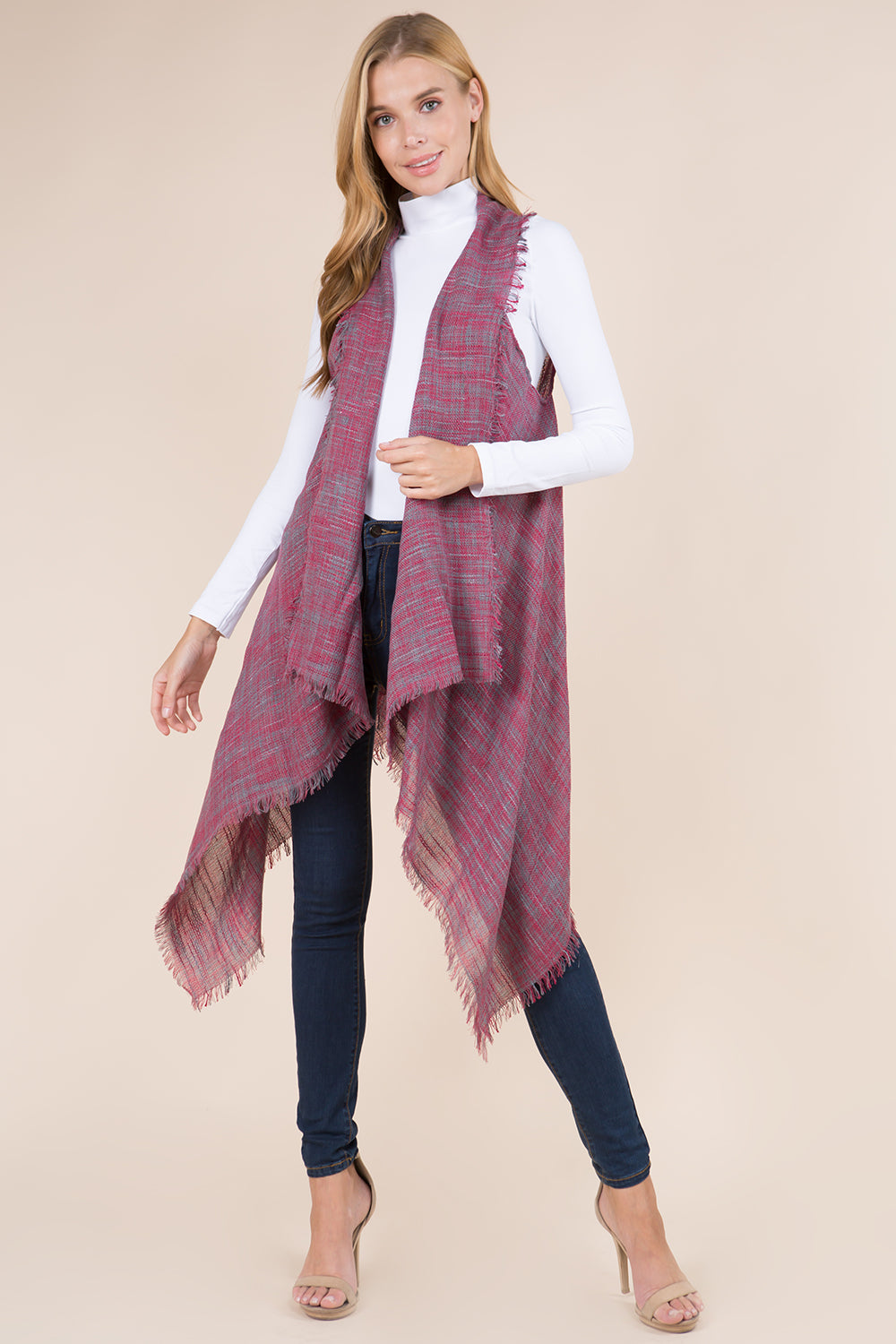 VA-8422 mixed color weaving vest