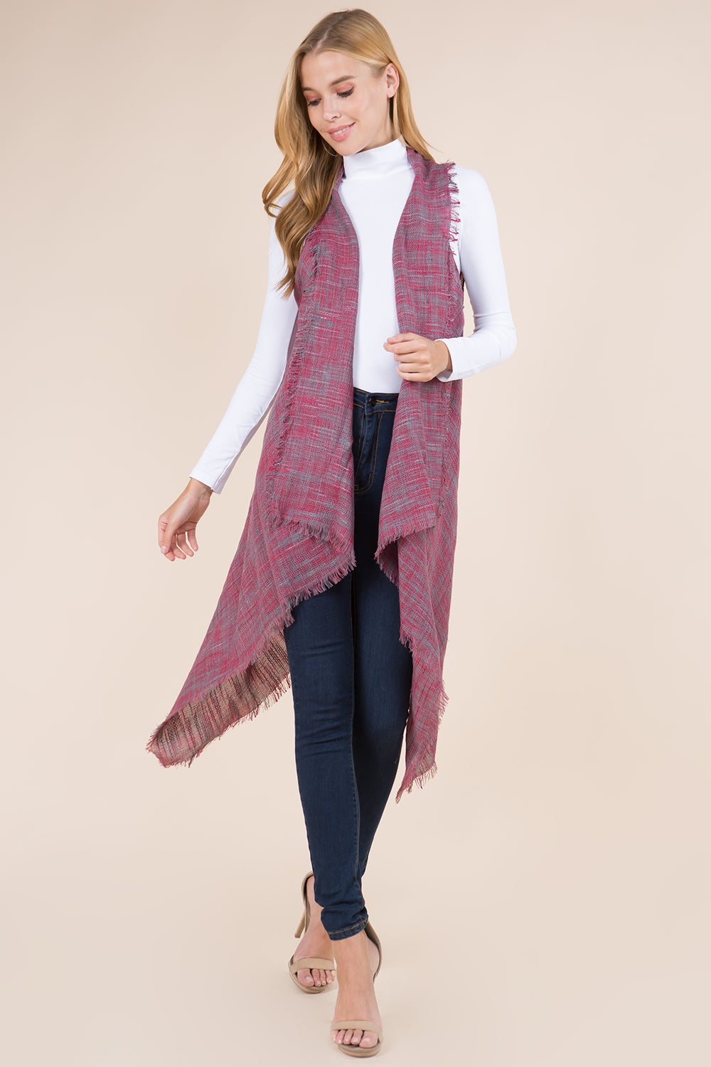 VA-8422 mixed color weaving vest