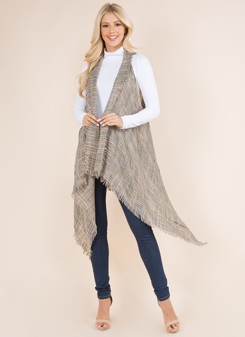 VA-8422 mixed color weaving vest