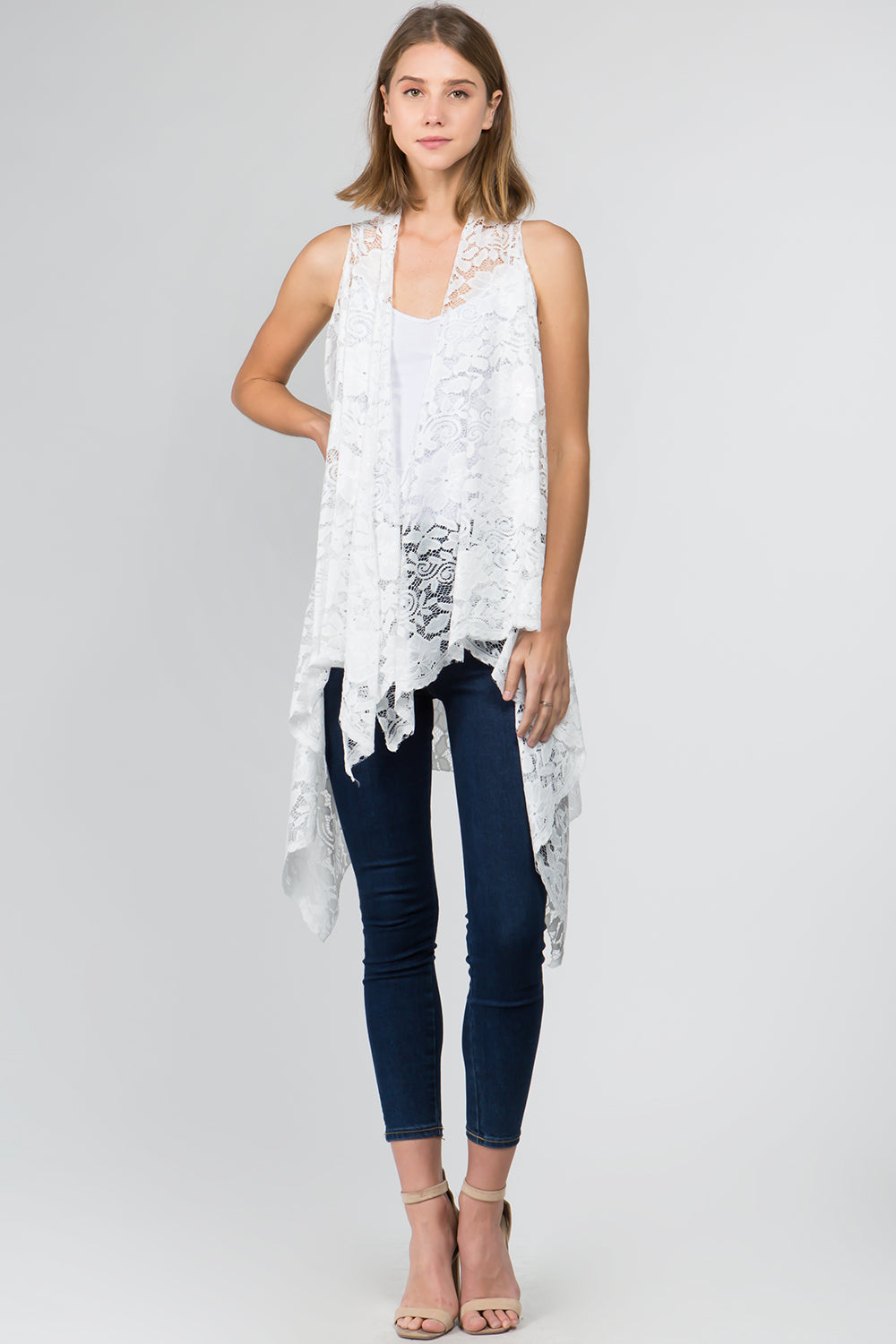 VA-9121 sold color lace vest