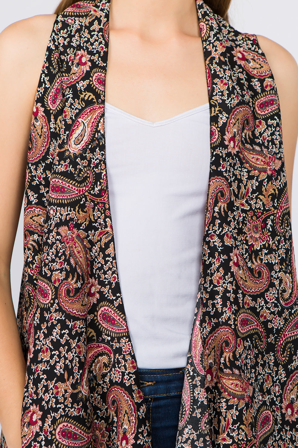 VP-94B6 b paisley design vest
