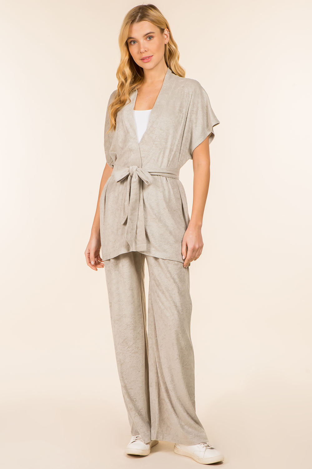 WP-41451 solid color terry pants