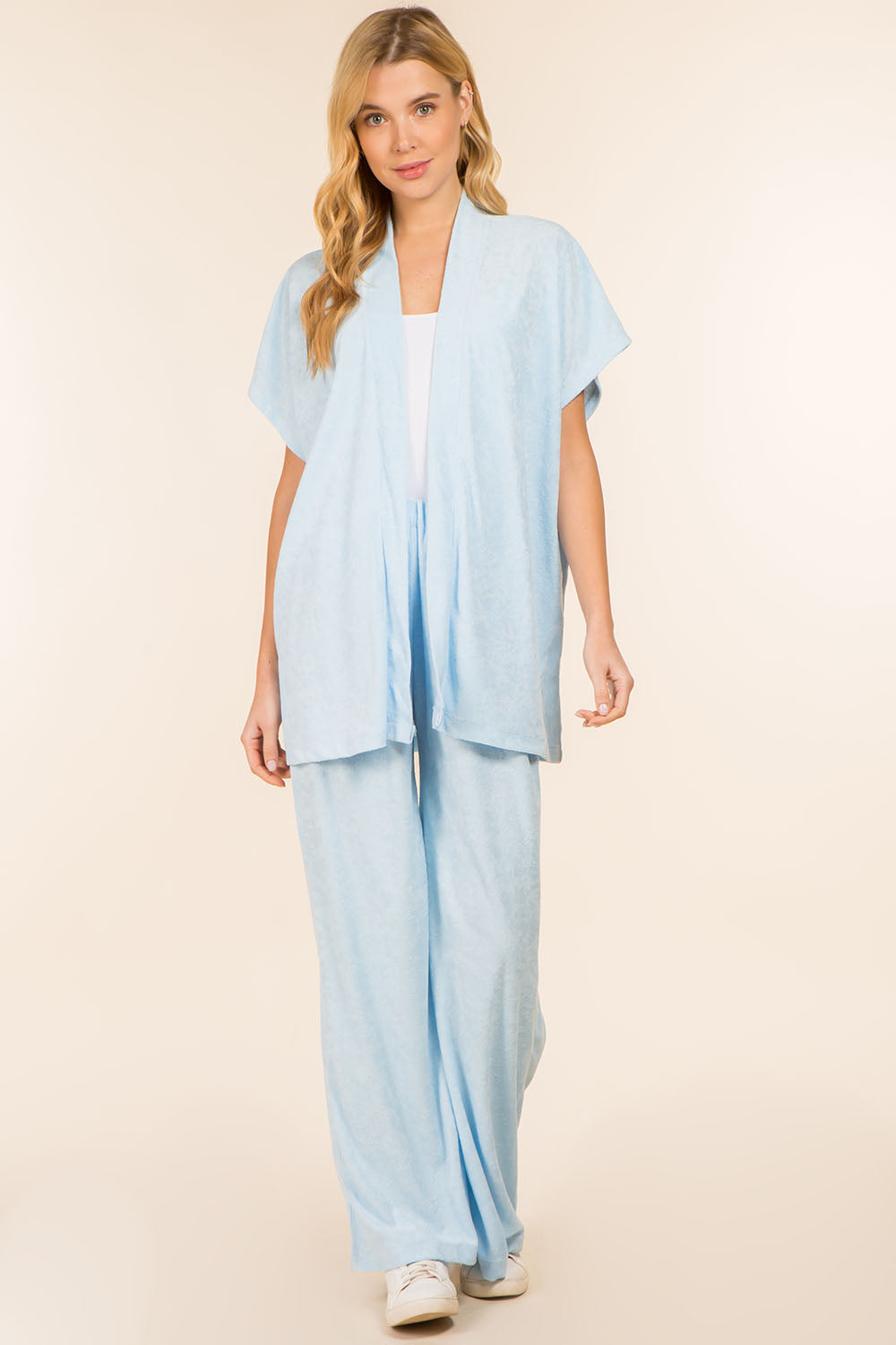 WP-41451 solid color terry pants