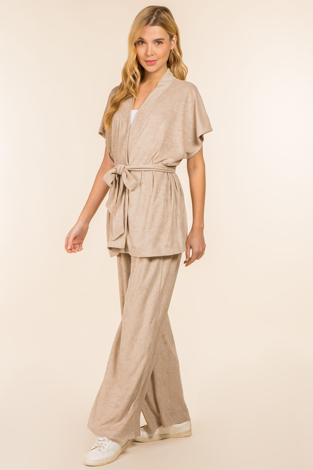 WP-41451 solid color terry pants