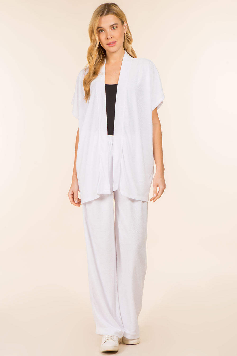 WP-41451 solid color terry pants