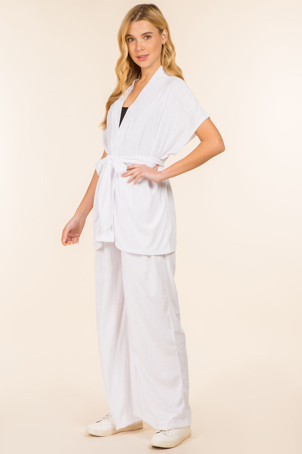 WP-41451 solid color terry pants